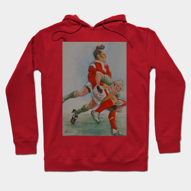 WELCOME TO WALES CROESO Y GYMRU II RUGBY UNION Hoodie by MarniD9